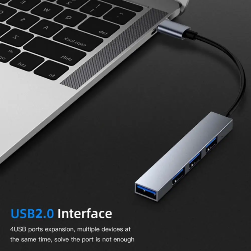 

USB C концентратор 2,0 Тип C 4 Порты и разъёмы разветвитель адаптер для Тип ноутбук тип-c/Тип-C Интерфейс мобильный телефон