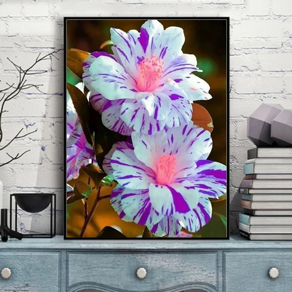 Набор для алмазной живописи сделай сам вышивка с цветами стразы крестиком