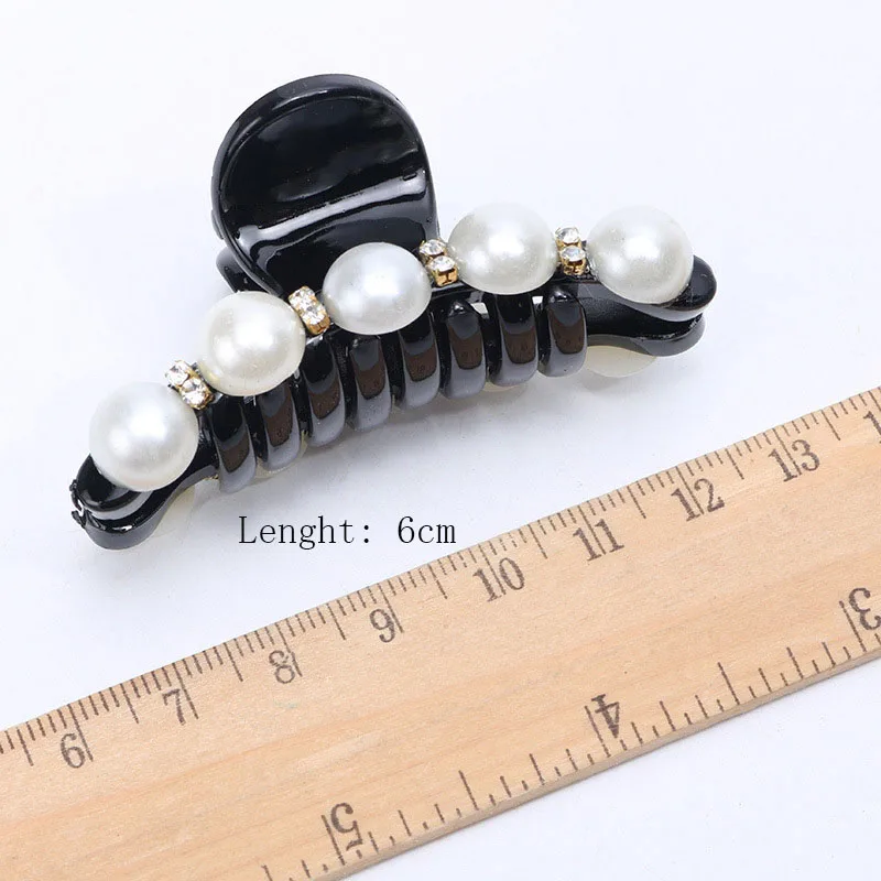 

Fashion Big Rhinestone Hairpins for Women Pearl Hair Clips Crab Hair Claws for Girls Barrettes Headwear Hair Pins Accessories