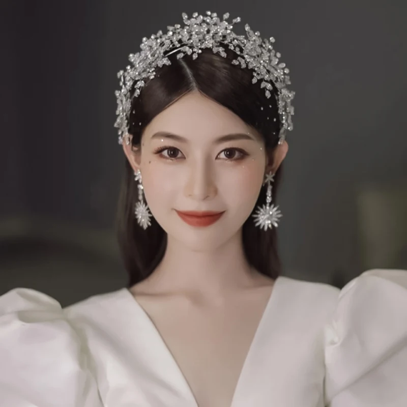 Price 2021 Haar Accessoires Tiara Bruid Kroon Diadema Wedding Mariage Sieraden Hoofdbanden Voor Ornamenten Vrouwen Bridal Hoofddeksels Tiara