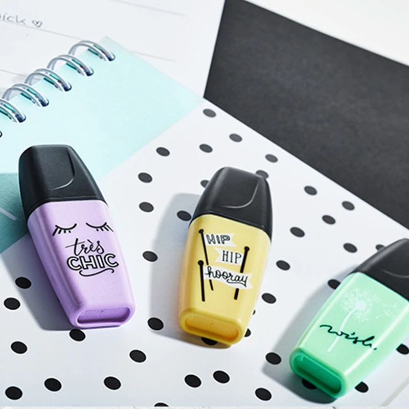 Stabilo Mini BOSS хайлайтер Macaron цветной Маркер Детский флуоресцентный мини-набор