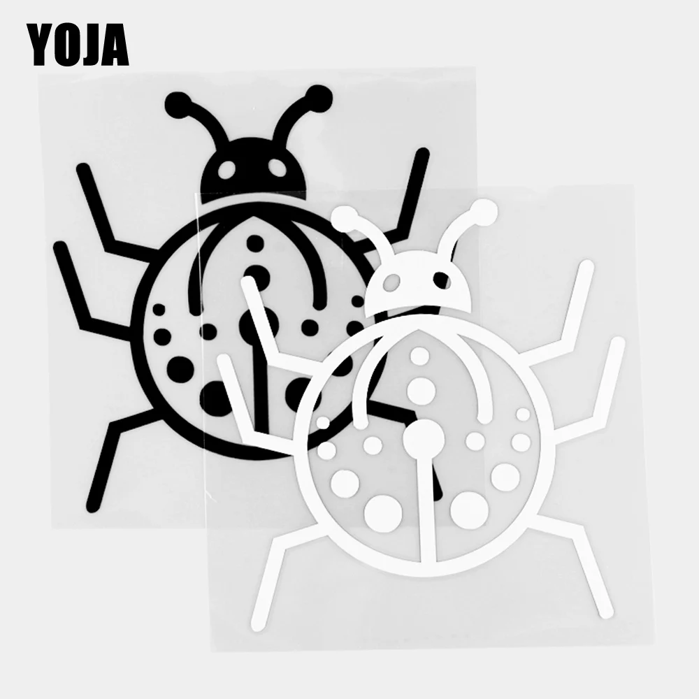 

YOJA 14,4 × 14,9 см, виниловая Божья коровка с мультяшными животными, цвет черный/серебристый, 19C-0482