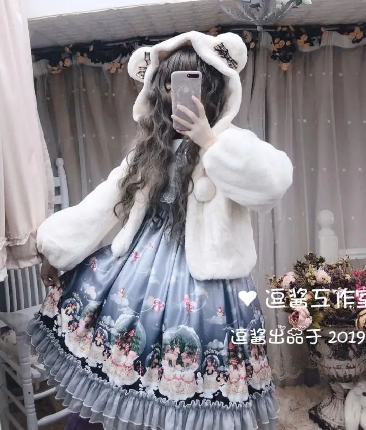 Женское платье в дворцовом стиле винтажное принцессы &quotЛолита&quot &quotСнежный