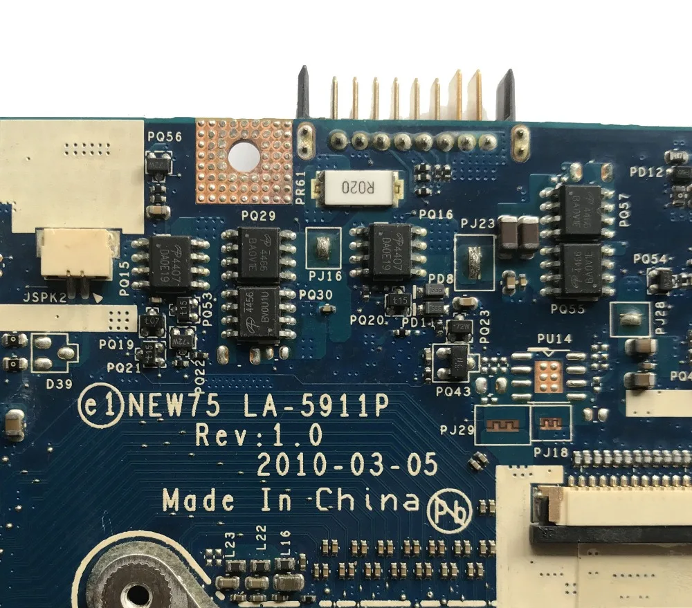 Для 5552G 5551G 5551 Материнская плата ноутбука NEW75 LA-5911P HD6470M/512 MB AMD для 216-0809000 GPU DDR3 completo Testado ok