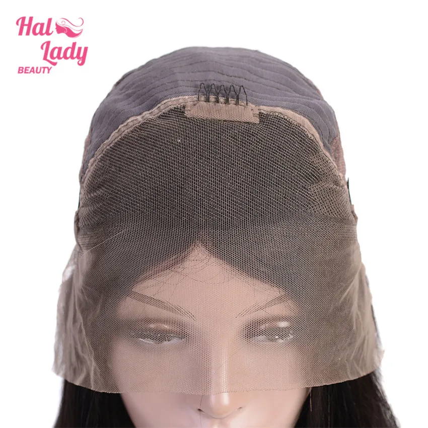 Halo Lady Beauty 13*4 кружевные передние человеческие волосы парики preprucked бразильская