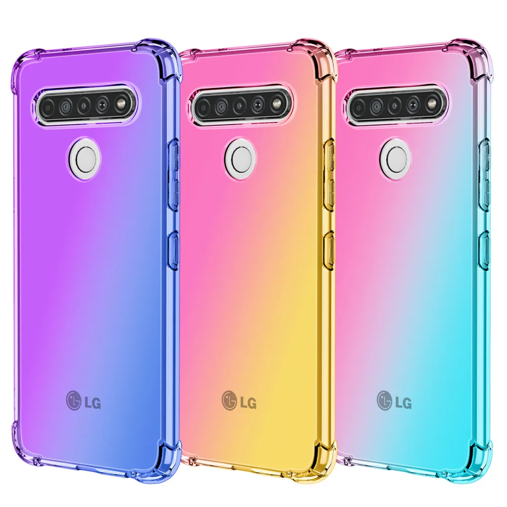 

Противоударная прозрачная задняя крышка для LG K61 K51 K51S K50 K50S K41S K40S K31 K92 Q60 Stylo 7 6 5 V60 ThinQ