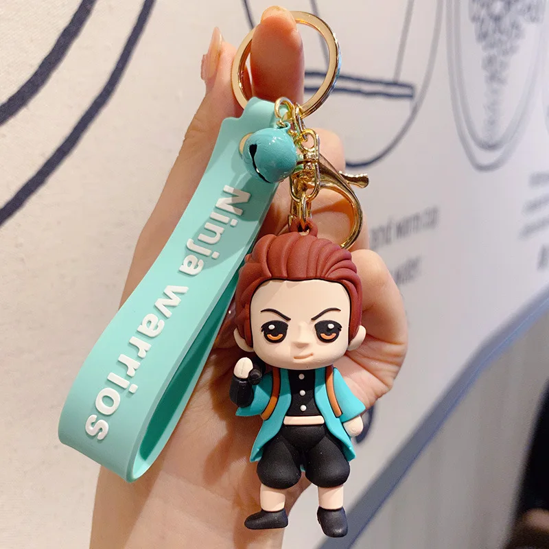 

2020new Demon Slayer Keychain 3D Anime Keyring Cosplay Rich Gang Righteous Hero Keychain Creative Gifts Fashion Anime Key Chains