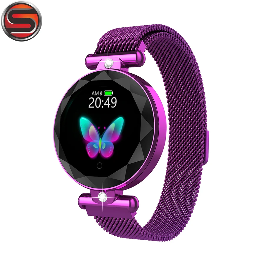 Смарт часы для женщин браслет с пульсометром артериальным давлением фитнес