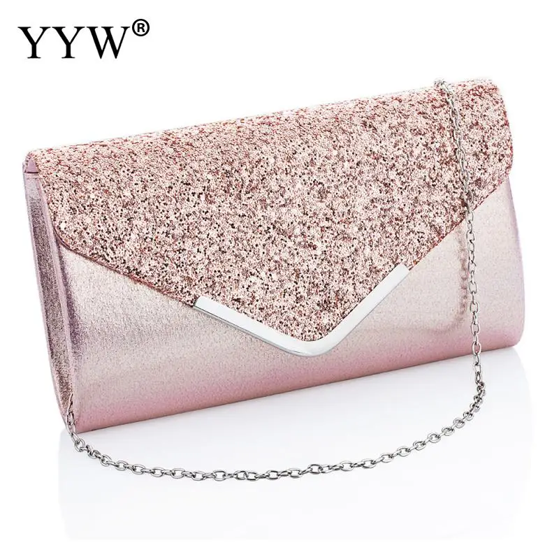 

Evening Bags for Women Wedding Party Handbag Satin Clutch Bag Gothic with Chain Glitter Female Clutch Bag Clutch Wallet Female