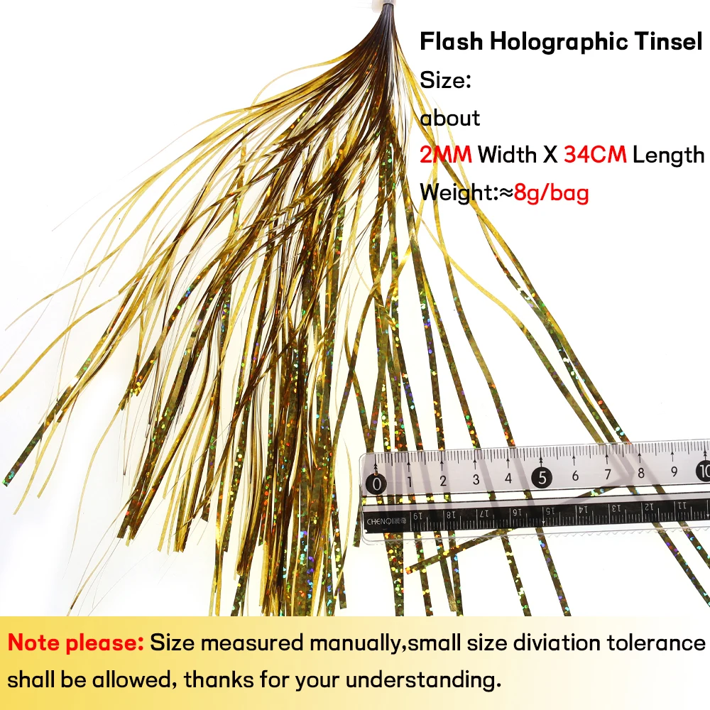 WIFREO 3 упаковки 2 мм плоская мишура flashрабу голографическая Щука окунь свежий или