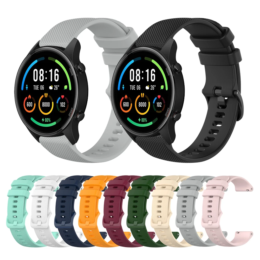 22mm Sport Silicone strap for Xiaomi Mi Watch Color Sports Edition Bracelet band for Mi Watch Color Replacement Watchbands