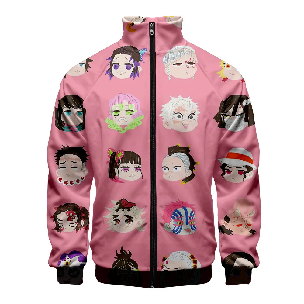 

2020 NEW 3D Print Demon Slayer Zipper Jacket Men Women Pullover Coat Sweatshirts Fashion Tracksuit Hoodies Casual Jacket
