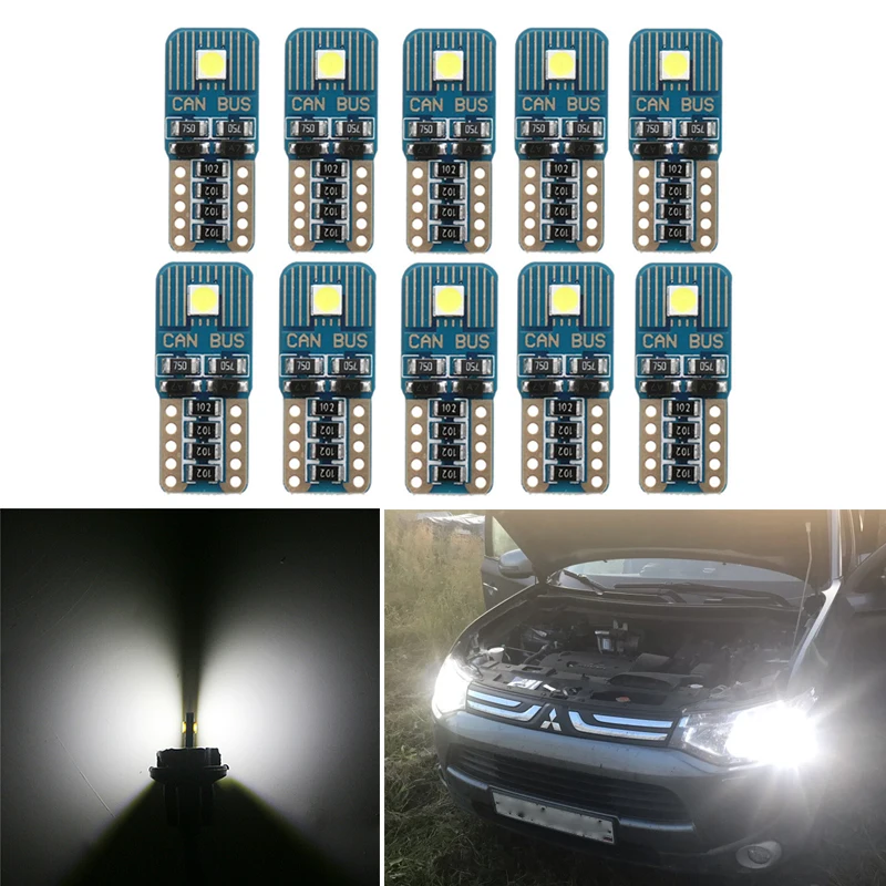 Светодиодный светильник T10 W5W 3030SMD для Mitsubishi Outlander Lancer Asx 10 9 Pajero Carisma L200 салона