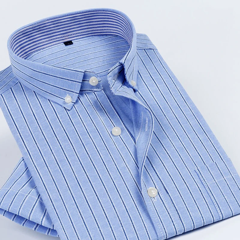 Мужская Повседневная рубашка NIGRITY мягкая приталенная из ткани Оксфорд с