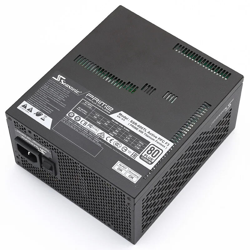 

PRIME TX-600 TITANIUM FANLESS 600W 80PLUS titanium certification Full module silent power supply Ten-year warranty