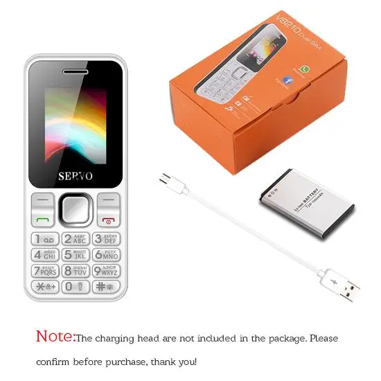 Мобильный телефон SERVO V8210 с двумя sim-картами, 1,77 дюймов, GPRS, вибрация, FM, GSM, Bluetooth, низкий уровень радиации, мобильные телефоны с русской клавиатурой - Цвет: white with box