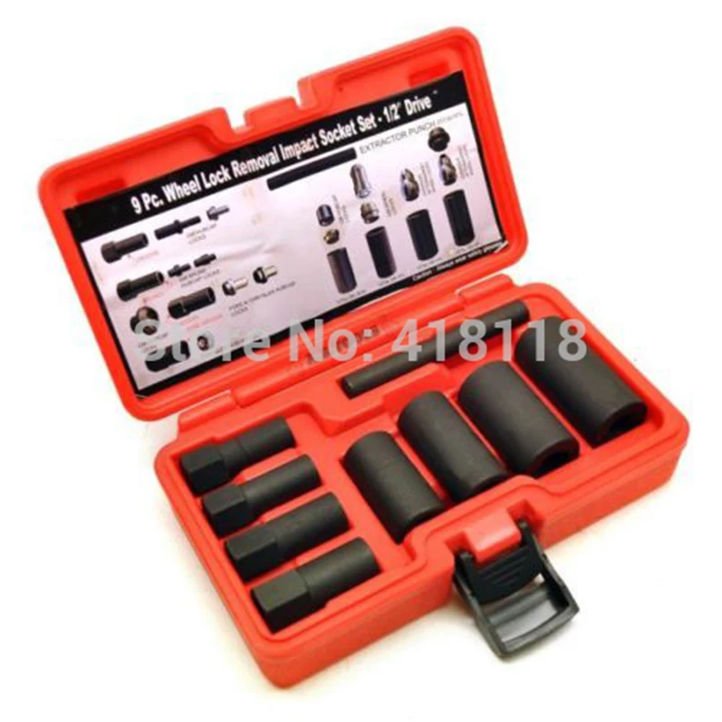Комплект ударных розеток для удаления блокировки колес 9 шт./сменный диск