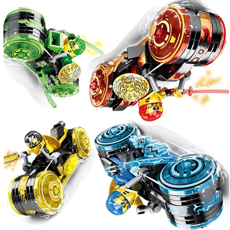 4 шт. Детский конструктор Мотор мотоцикл|Игрушечные кубики| |