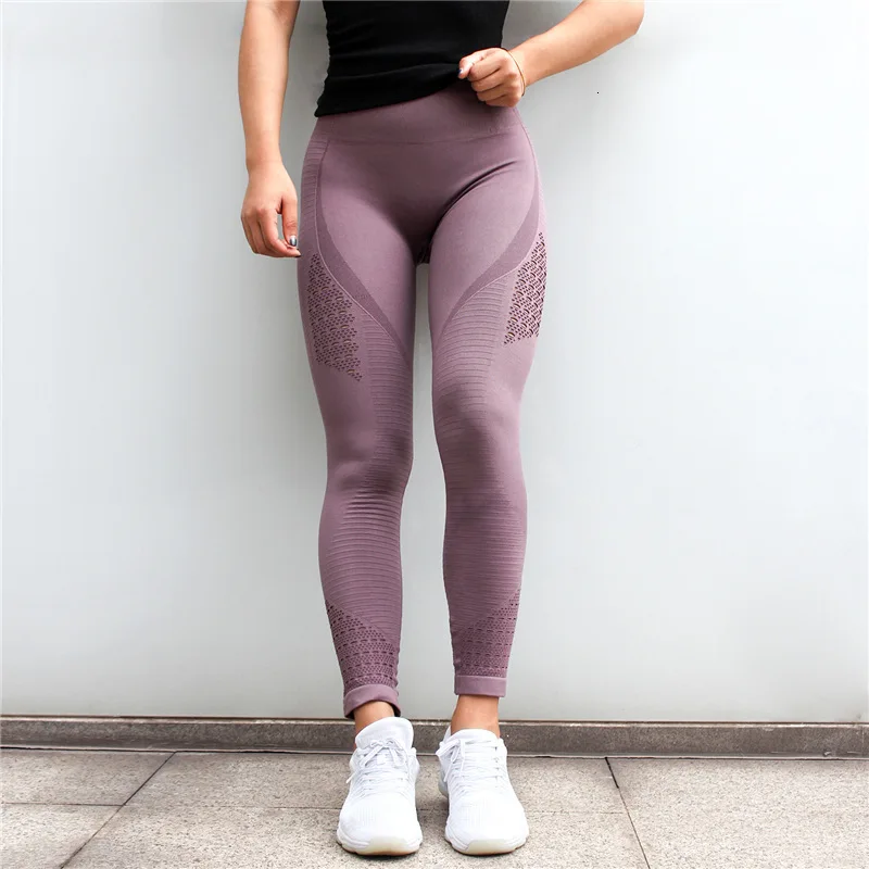 

Women High Waist Sport Leggings Running Pants Energy Seamless Solid Yoga Pants Super Stretchy Gym Workout Fitness Tights