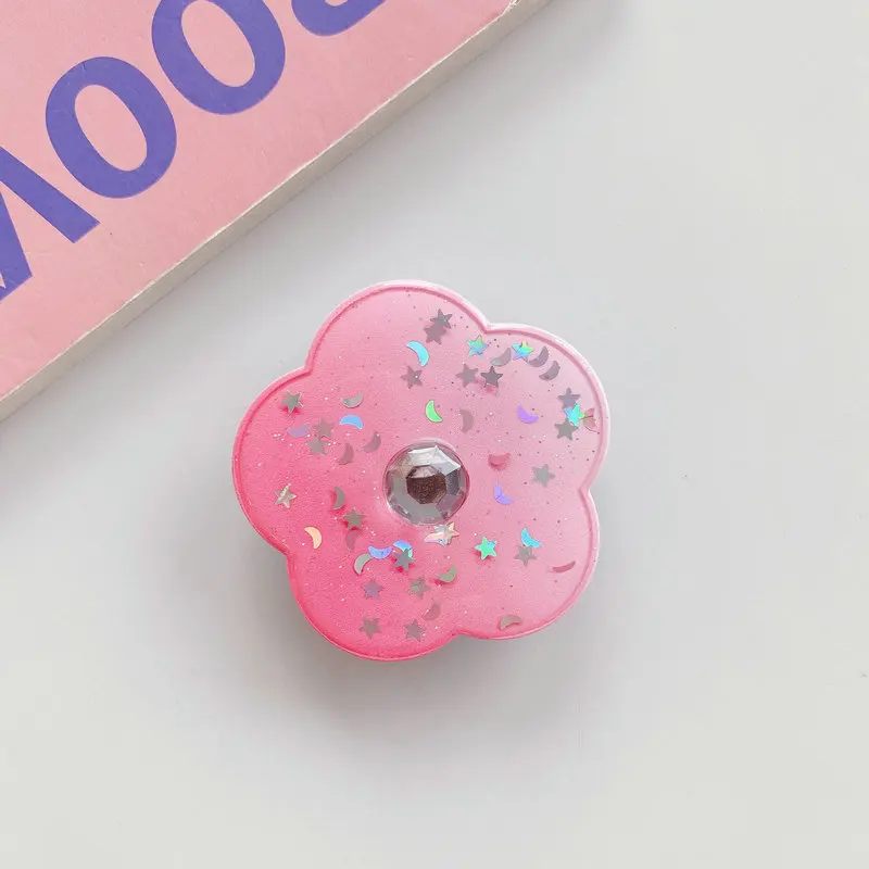 

Universal Cute Flowers Foldable Airbag Bracket Lovely Desktop Handle Foldable Stand Finger Ring Holder For iPhone Samsung Xiaomi