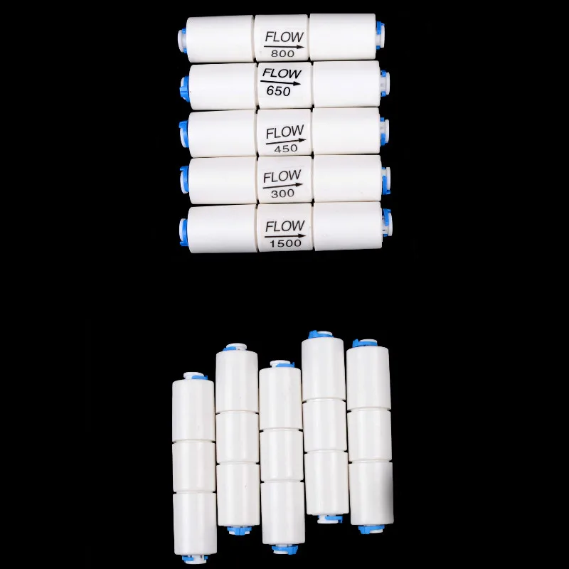 

Детали фильтра для воды, ограничитель потока обратного осмоса 300CC-1500CC с шлангом 1/4 дюйма, устройство быстрого подключения для обратного осмо...