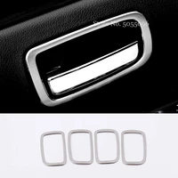 for mitsubishi outlander 2014 2016 stainless steel car inner door bowl protector frame decoration cover trim accessories 4pcs