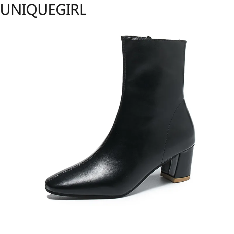 Boots Platform Autumn 2018 Female Fashion Ankle Black Hook Loop Lady Hip Hop Shoes Woman | Обувь