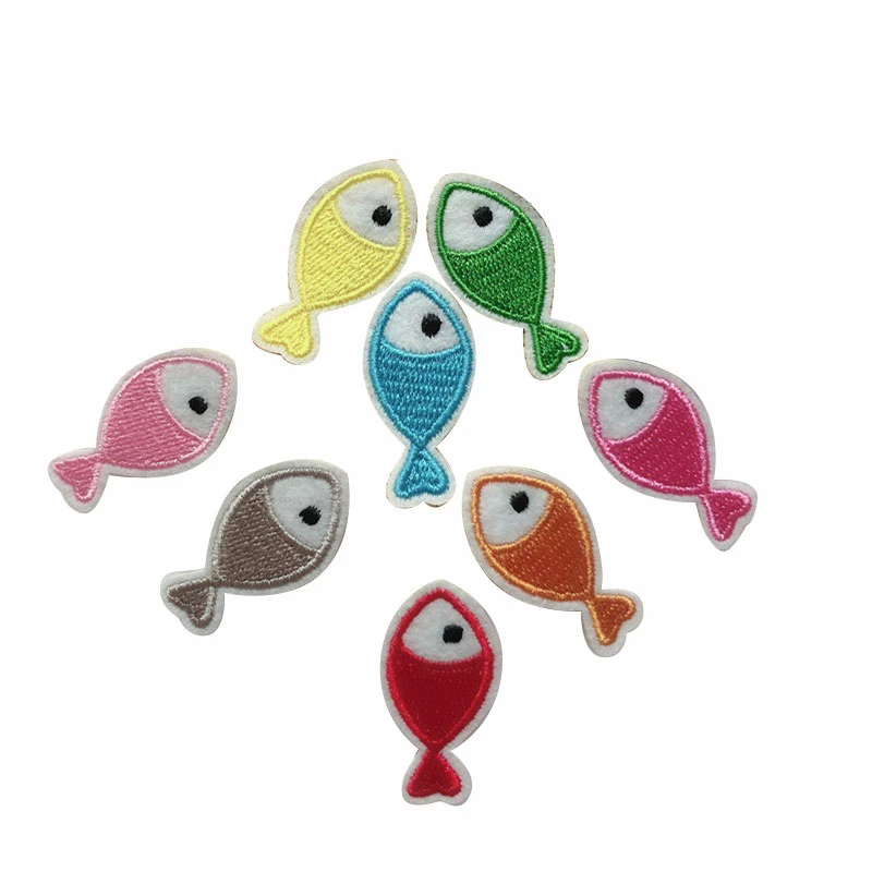 1 шт. Детские нашивки с вышивкой в виде рыб | Дом и сад