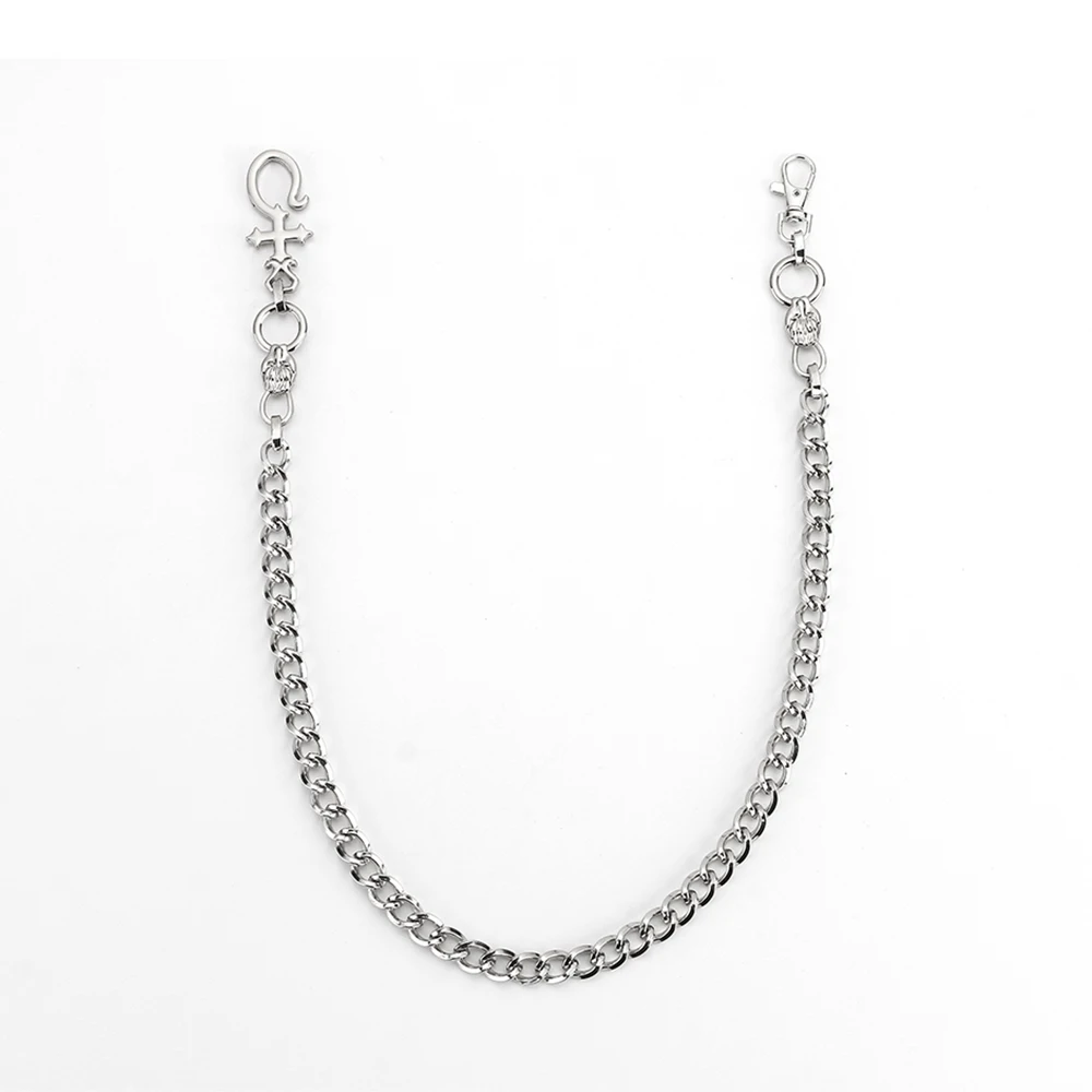 Брюки мужские в готическом стиле бумажник из джинсовой ткани панк рок эластичная