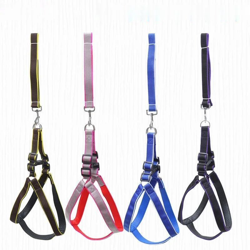 Комплект шлейки и поводка для собак прочные надежные поводки крупных средних