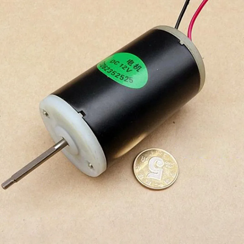 Двойной шариковый подшипник 555 двигатель постоянного тока 12-24 В тихий высокий