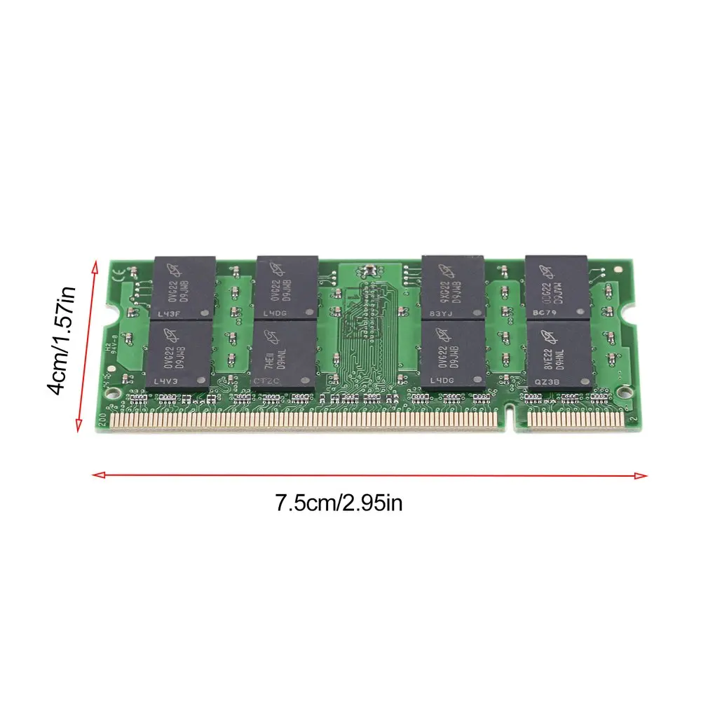 

Professional DDR2 Memory Ram Laptop High Speed Memory Stick Ram For Notebook Personal Computer Green