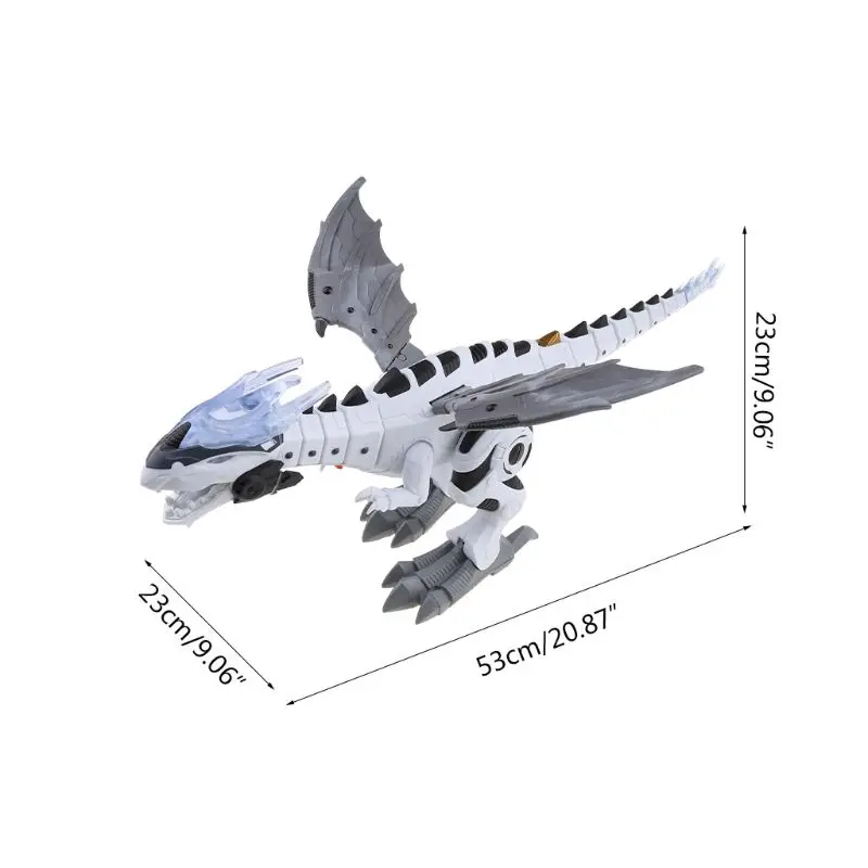 

Amazing Spray Electric Dinosaur Toy Walking Spray LED Light Up Sound Dinosaur Toy Dinosaur Robot Model Boy Birthday Christmas Gi