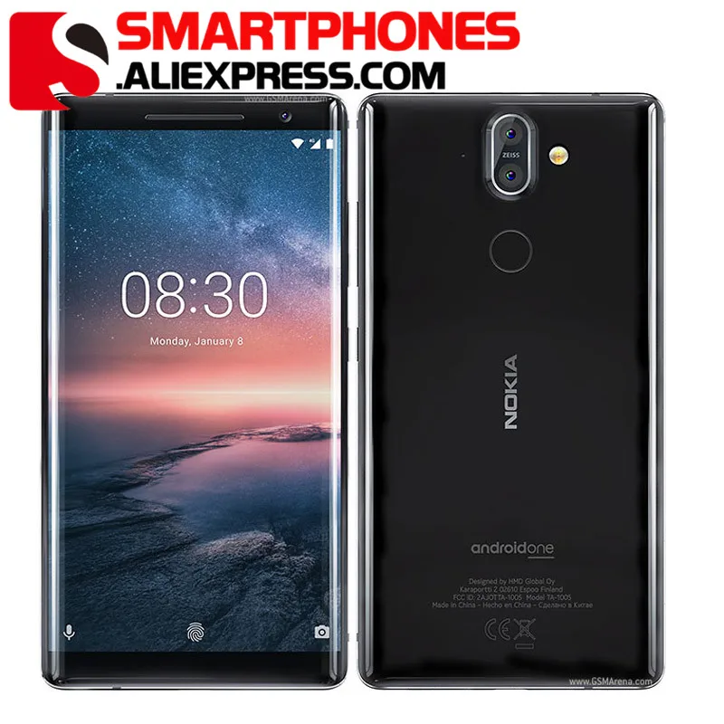 Смартфон Nokia 8 sirocco Android 0 восемь ядер 6 ГБ 128 Snapdragon 835 5 дюйма 256*1440|Смартфоны| |