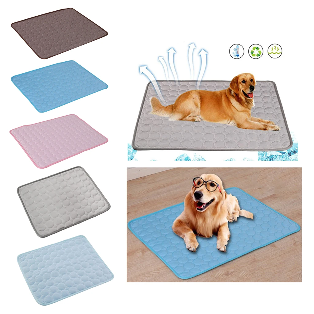 Pet Dog Mat Cooling Summer Pad For Dogs Cat Blanket Sofa Breathable Bed Washable Small Medium Large Car | Дом и сад