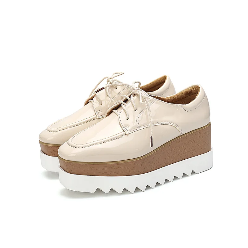 LTARTA/обувь на толстой платформе Женские туфли высокой танкетке с глубоким