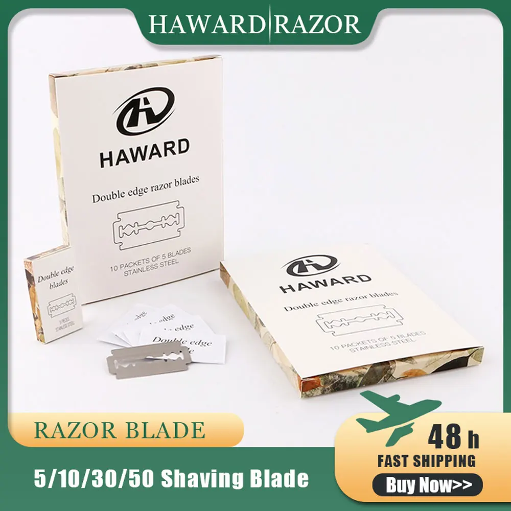 Лезвие для бритвы HAWARD 5/10/30/50 шт. лезвие безопасной с двойным краем бритья из