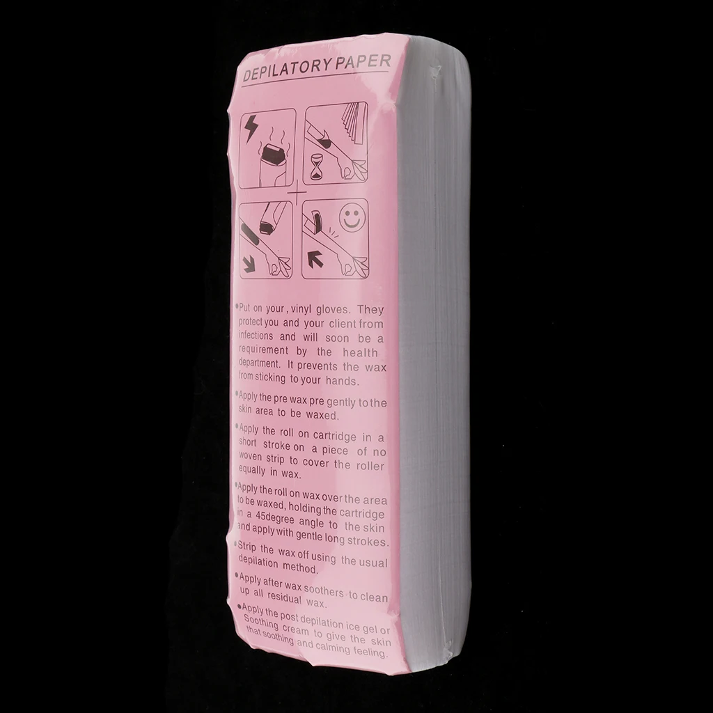 

100pcs non-woven strips hair removal wax paper depilatory wax strips