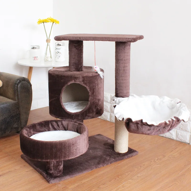 

Cat Product Tree House Bed Furniture Cat Scratch Board Scratching Column Natural Sisal Cat Climbing Frame