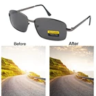 Новинка Мужские квадратные поляризационные солнцезащитные очки для женщин и мужчин черные линзы антибликовые солнцезащитные очки для вождения очки