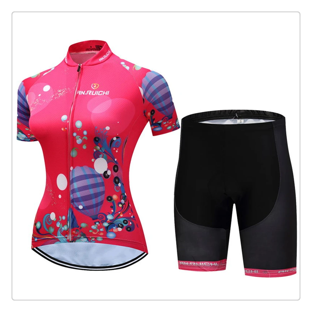 

Summer Roupa Ciclismo Feminina Cycling Sets Mtb Mountain Road Uniforms Jersey Sports Team Bib Shorts Gel Pad19D Bicycle Go Pro