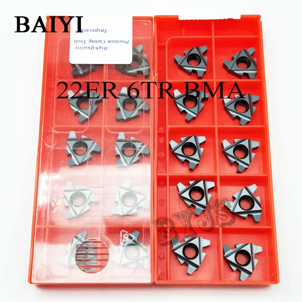 Твердосплавная Резьбовая пластина 22ER 6TR BMA 10 шт. резьбовой инструмент для
