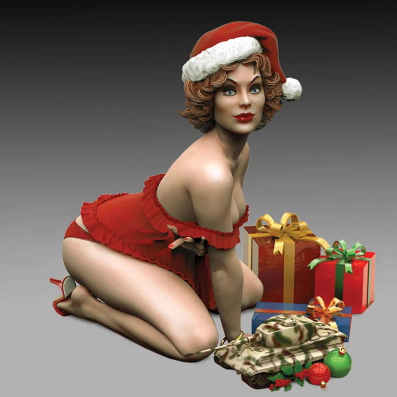 

1/24 Christmas Girl Girl Figure Resin Figure Full Body Model R461