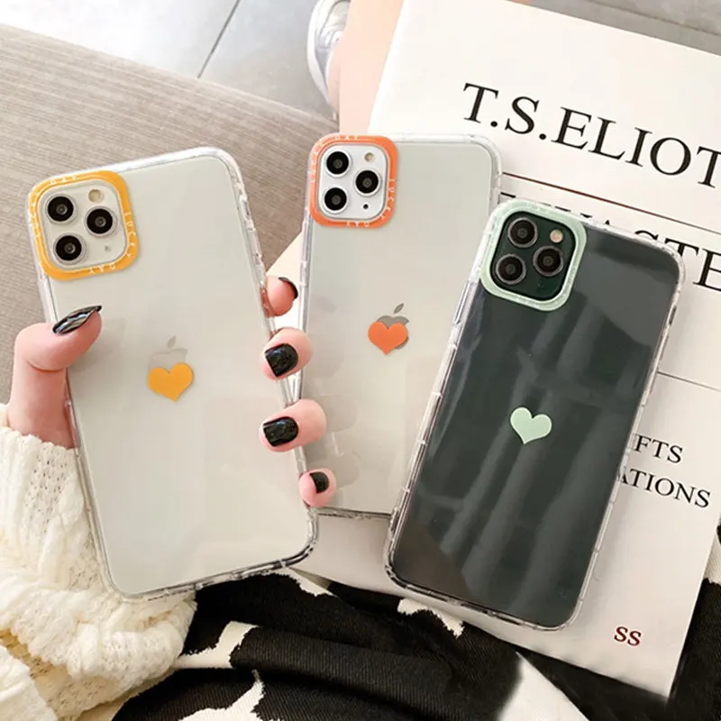 Lovebay Love Heart Прозрачный чехол для iPhone 11 Pro X XR XS Max 7 8 Plus противоударный бампер чехол для телефона мягкий ТПУ Защита задняя крышка