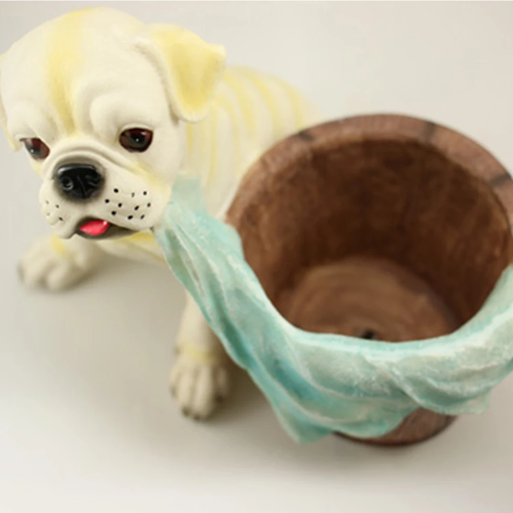 Тюльпаны суккулент растение Садоводство настольная милая собака форма офис