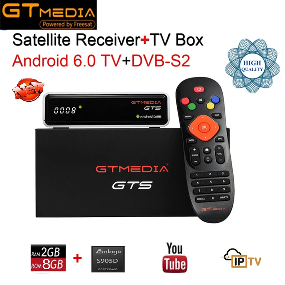 GTMEDIA GTS 4K приемное устройство DVB S2 Bluetooth цифра спутниковый телевизионный ресивер