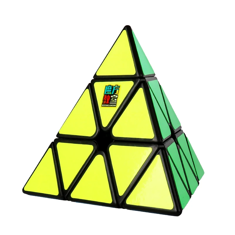 black MoYu triangle Cubing класс Meilong 3x3x3 Пирамида кубик без наклеек Волшебная скорость профессиональная Головоломка Развивающие игрушки для детей - Цвет: black
