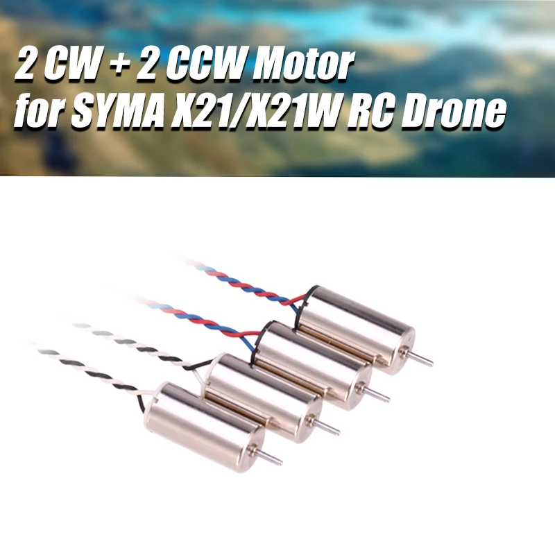 2 двигателя CW + CCW для SYMA X21/X21W RC Drone запасная часть квадрокоптера запасные