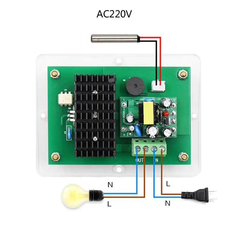XH-W1621 DC12V/AC220V Digital Thermostat PID Constant Temperature Controller for Incubation Heating Plate with LCD Display | Инструменты