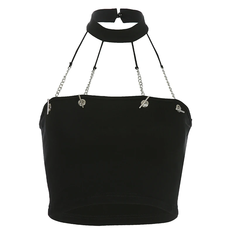 Костюм джазовый Женский черный жилет с замком на цепочке рубашка для ночного